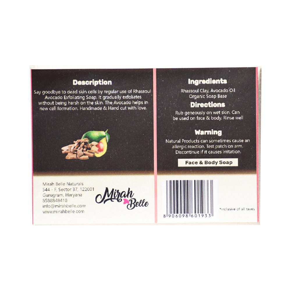 Mirah Belle Exotic Rhassoul Avocado Exfoliating Soap - Image 2