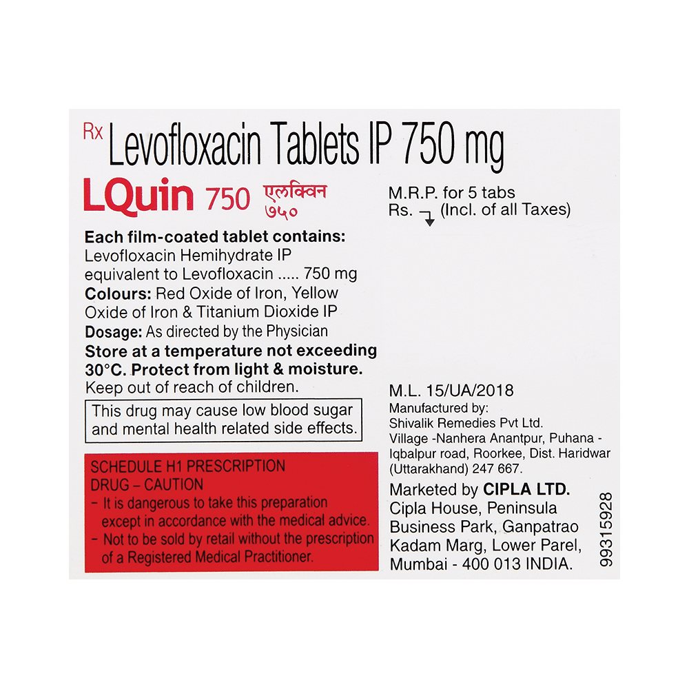 Lquin 750 Tablet - Image 2