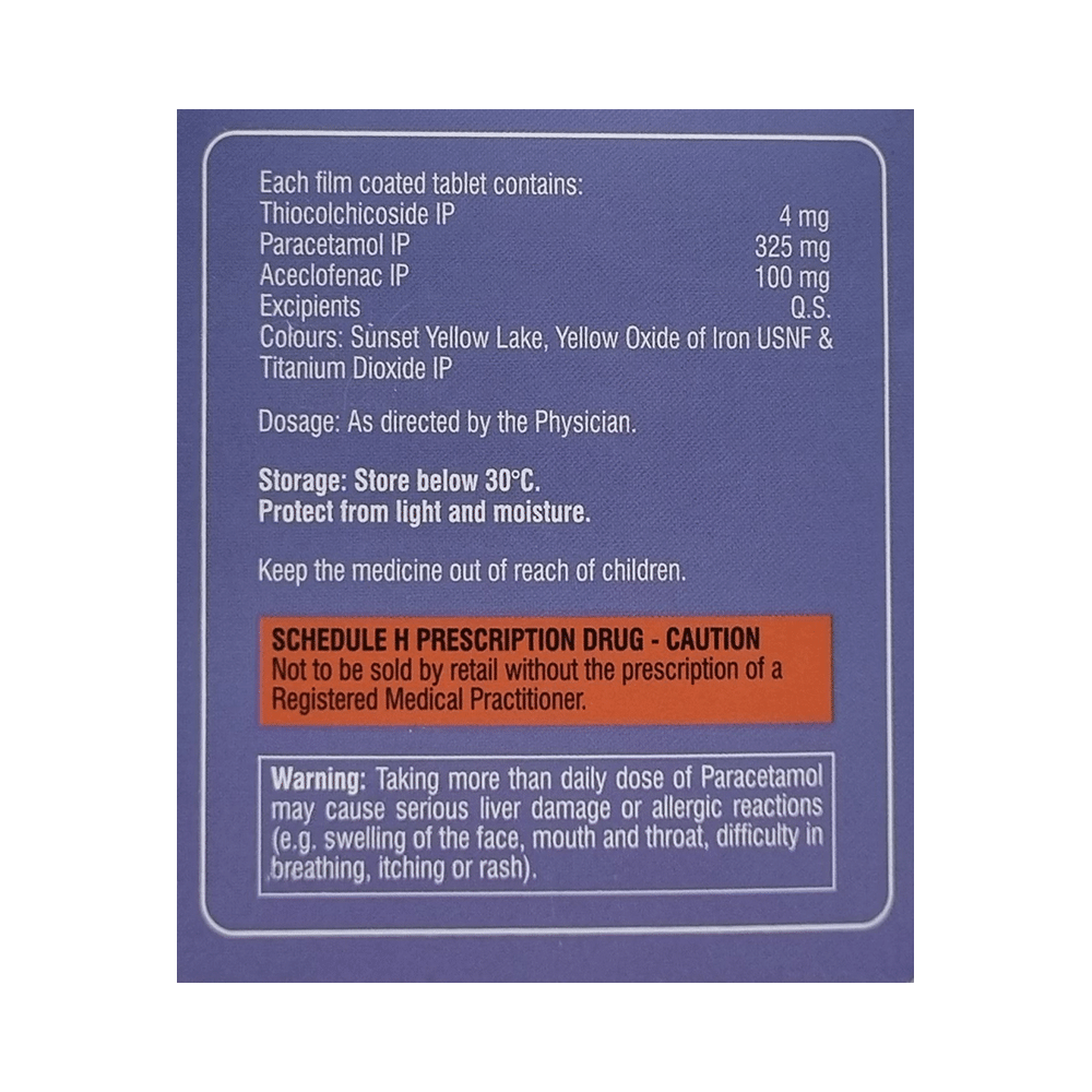 Myoril Maxx 4mg/100mg/325mg Tablet - Image 2