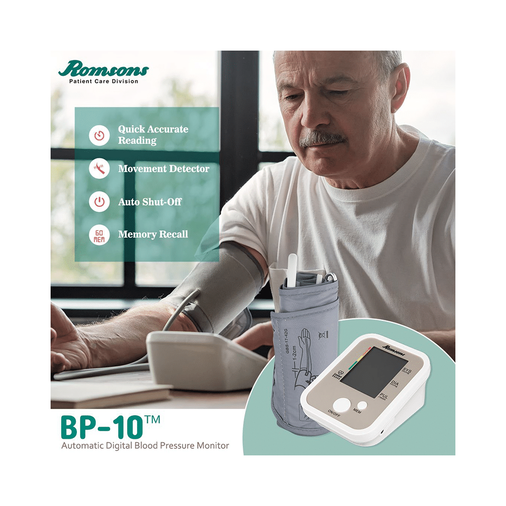 Romsons BP 10 Automatic Digital Blood Pressure Monitor - Image 8
