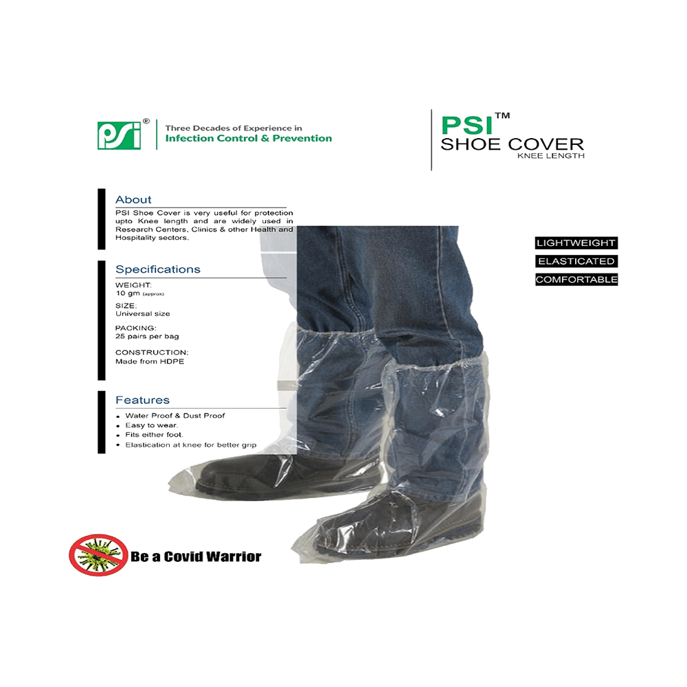 PSI Ankle Length Shoe Cover Universal Knee Length - Image 2