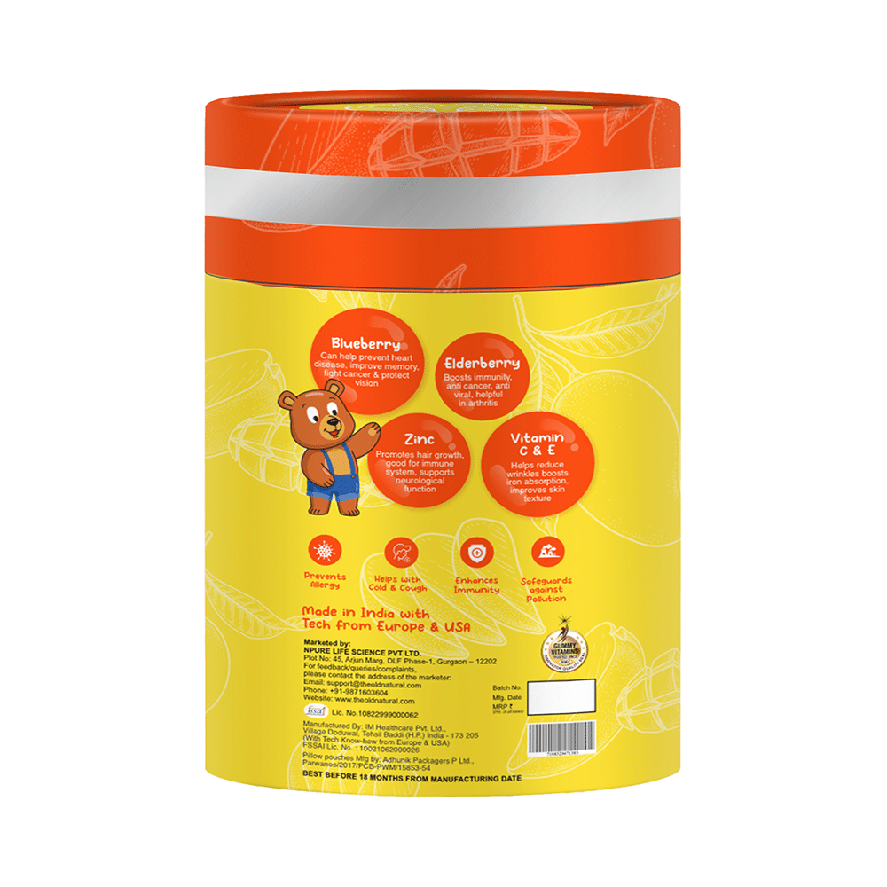 The Old Natural Junior Immuno Defence Gummy Tangy Mango - Image 3