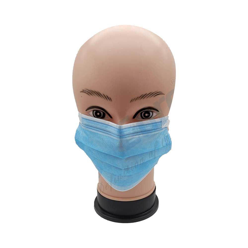C Cure 3 Ply Protective Face Mask, 3 Ply Mask with Earloop Blue - Image 4