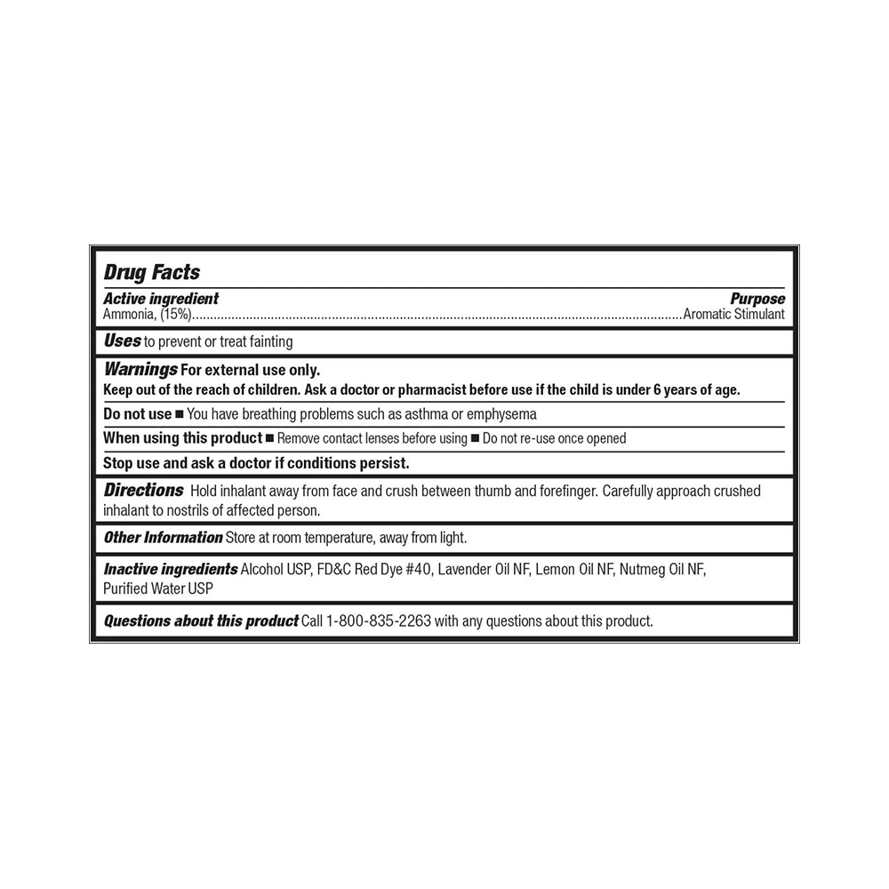 First Aid Only Pac-Kit 9-001 Ammonia Inhalant Capsules (10 Each) - Image 2