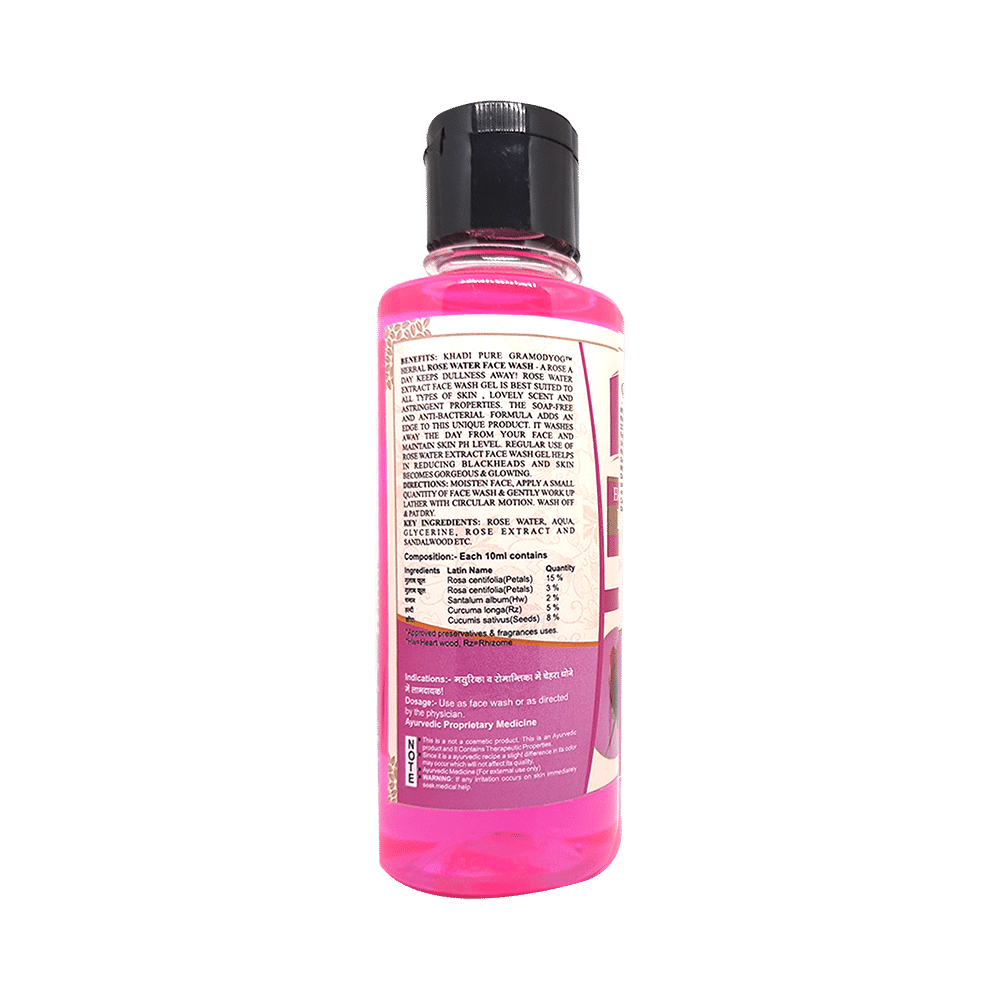 Khadi Pure Herbal Rose Water Face Wash (210ml Each) - Image 2